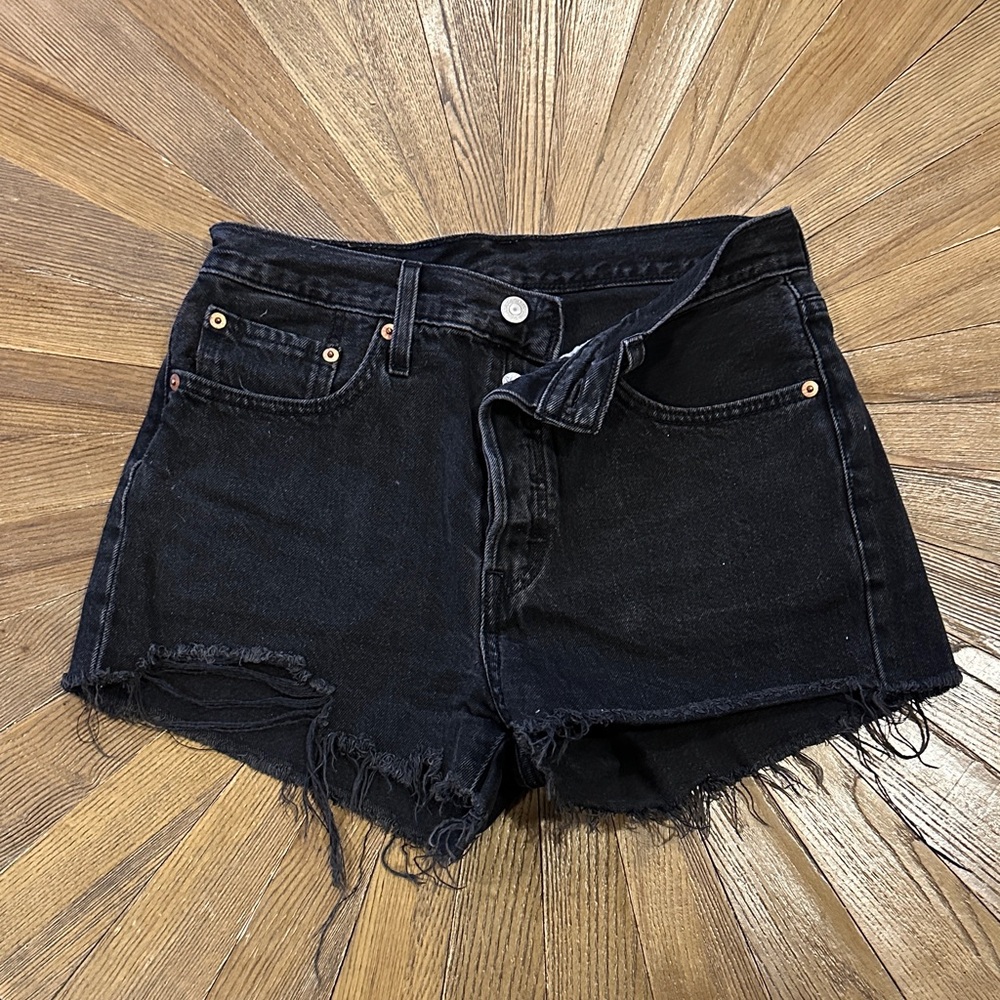 Levi's Black Jean Shorts